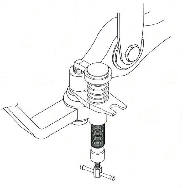 FORCE FC-62822 Hydraulische stuurkogel trekker 7 ton-22843