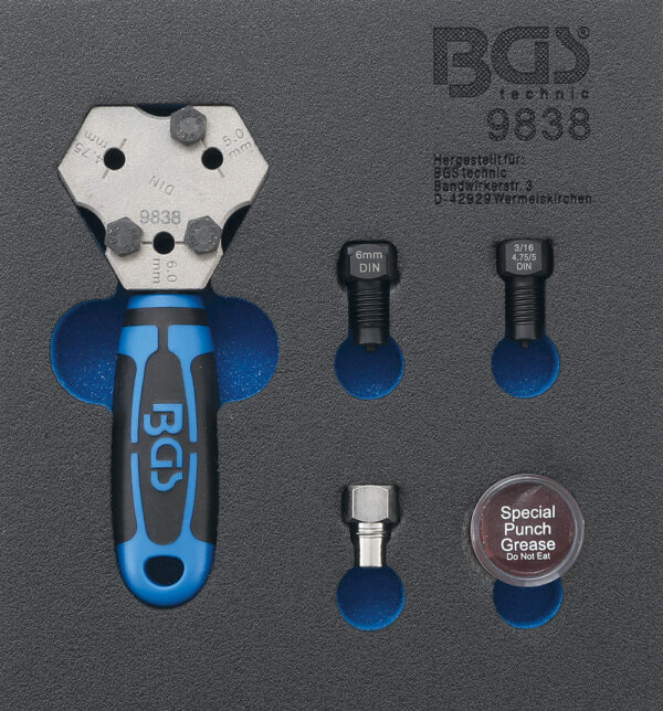 BGS 9838 Remleiding fels set DIN 4.75, 5, 6 mm-0