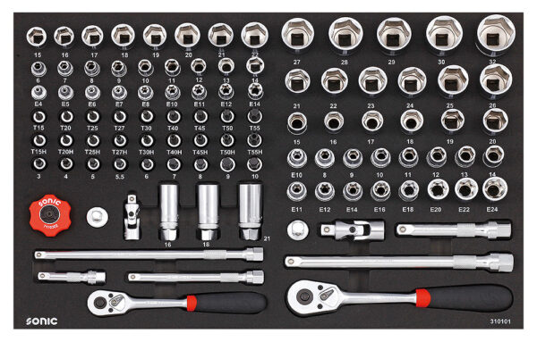 SONIC 746031 Gereedschapswagen S9 gevuld (460 delig) Heavy Duty-23854