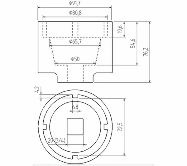 BGS 5421 Asmoersleutel voor Scania | 72/80 mm-23759