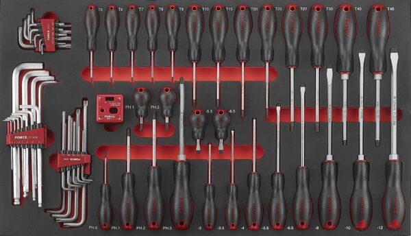 FORCE F2592 Schroevendraaier set 59-delig-0