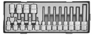 FORCE T41710 1/2" Doppenset Inbus 17-delig-0