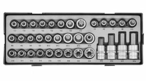 FORCE T4355 1/2" Doppenset Torx, Inbus, Veeltand 35-delig-0