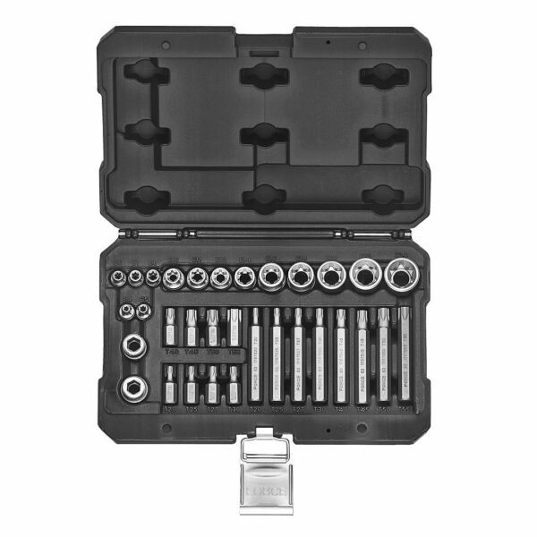 FORCE FC-4326 Doppenset E-Torx en Torx 1/4'' & 3/8'' & 1/2''-0