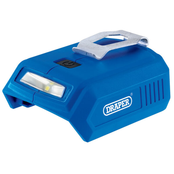 DRAPER D69249 D20 Adaptor 20V (2x USB poort) met lamp-0