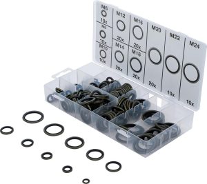 BGS 9306 Assortiment afdichtringen | metaal met rubber | 150-dlg