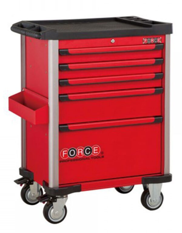 FORCE FC-10215R Gereedschapswagen | 5 laden | Rood-0