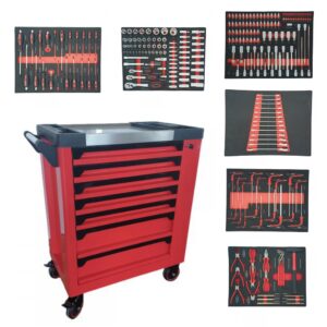 WT-5040-250 WEBER TOOLS Deluxe Gereedschapswagen 7-lades | 250-delig-0
