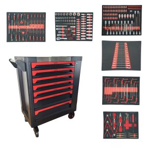 WT-5040-250 WEBER TOOLS Gereedschapswagen 7-lades | 250-delig
