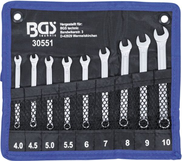 BGS 30551 Combinatie sleutel set | 4 - 10 mm | 9-delig-28769