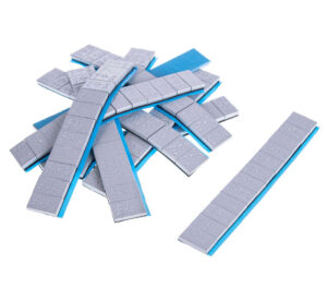Plaklood / Plakgewichten 12 x 5 gram | Grijs | 100 stuks | AL-0248