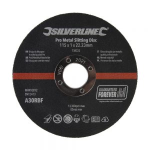 SILVERLINE 738222 Doorslijpschijf | 115 x 1 x 22,23 mm | 10 stuks