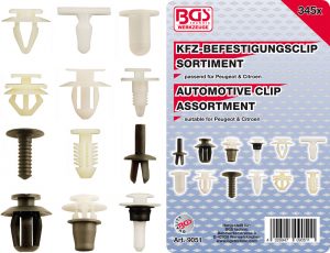 BGS 9051 Clips en pluggen | Peugeot, Citroen | 345-delig