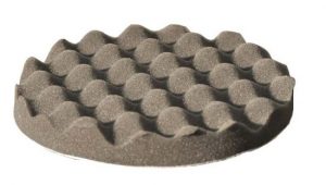 Spons wafelstructuur Ø150mm Zwart (extra soft)