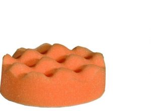 Spons wafelstructuur Ø80mm Oranje (medium)