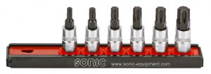 SONIC 100601 Bitdopset 1/4'' | Ribe | 6-delig