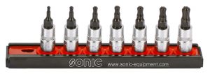 SONIC 100704 Bitdopset 1/4'', TX met kogelkop 7-dlg. op rail