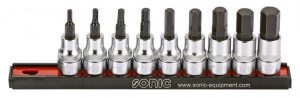 SONIC 200902 Bitdopset 3/8'' | Inbus SAE | 9-delig