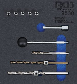 BGS 9538 Schroefdraad reparatie set | voor injector | 10-delig