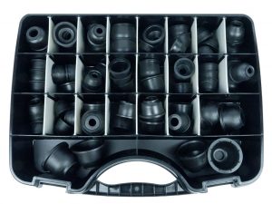 Assortiment Fuseekogelhoezen | gevulkaniseerd | 71-delig