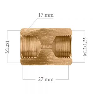 Remleiding Koppelstuk M12 x 1.00 | M12 x 1.25