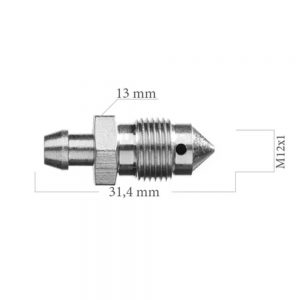 RO0040 Remontluchtingsnippel M12x1,00