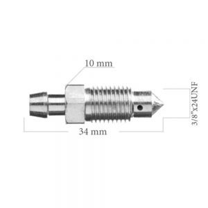 RO0049 Remontluchtingsnippel 3/8" x 24UNF
