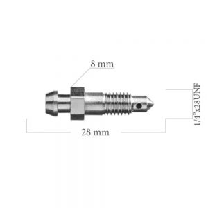 RO0120x Remontluchtingsnippel 1/4" x 28UNF