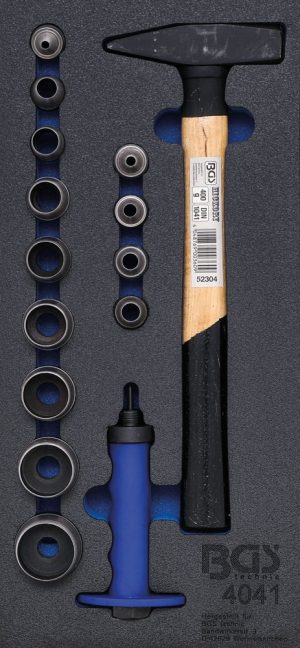 BGS-4041 Tool Tray 1/3: Perforator set | 15-delig
