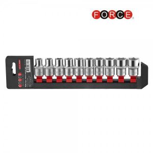 FORCE FC-41018-9 Doppen set kort 12-kant 10-delig