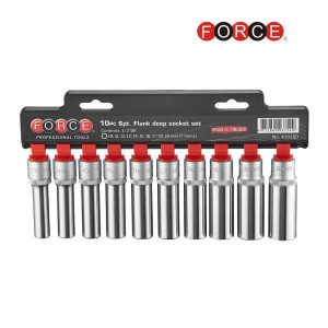 FORCE FC-41018D-9 Doppen set lang 12-kant 10-delig