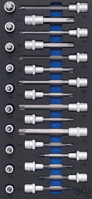 BGS-4119 Bitdoppen set | Torx | 26-delig