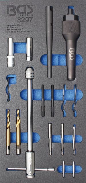 BGS-8297 Gloeibougie reparatie set | 17-delig