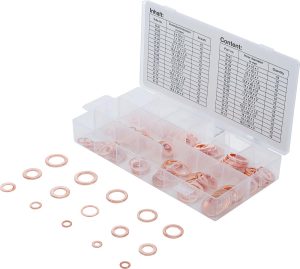 BGS-8052 Afdichtringen koper assortiment | 150-delig