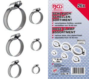 BGS-8055 Slangklem Assortiment | Ø 16 - 40 mm | 26 stuks