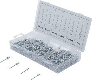 BGS-8058 Blindklinknagels Assortiment | aluminium | Ø 2,4 - 4,8 mm | 400 stuks