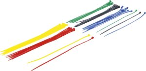 BGS-80771 Assortiment Kabelbinders | gekleurd | 4,8 x 300 mm | 50 stuks