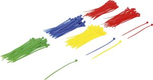 BGS-80875 Assortiment Kabelbinders | gekleurd | 2,4 x 100 mm | 200 stuks