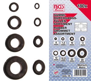 BGS-8125 Assortiment rubberen doorvoerrubbers | Metrisch | 180-delig