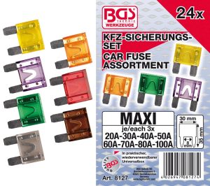 BGS-8127 Zekeringen assortiment | Maxi | 24-delig