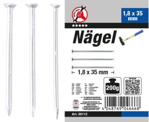 BGS-88112 Spijker Assortiment | 200 g | 1,8 x 35 mm