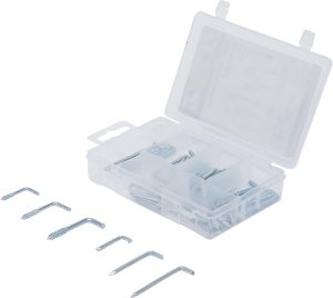 BGS-88164 Assortiment stalen schilderijhaken | 48 stuks