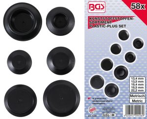 BGS-9406 Kunststof afdekdoppen | 58-delig