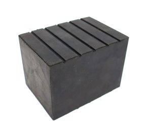 Rubber blok voor hefbrug | 100 x 75 x 75 mm