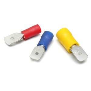 AL-T1POM63508 Kabelschoen geïsoleerd, man, rood, 6.3 x 0.8mm