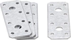BGS 80784 Platte stalen connector | 100 x 35 x 2 mm | 4 stuks