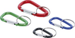 BGS 80872 Sleutel-karabijnhaak set | 4 stuks