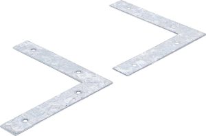 BGS 80925 Hoekplaten | 150 x 150 x 25 mm | 2 stuks