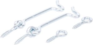 BGS 80942 Haak en Oog set voor poort | 4,0 x 80 mm | 2 stuks