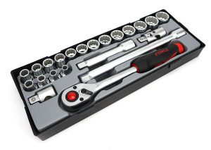 FORCE FC-T4226-9 Doppen set | 1/2" | 12-kant | 22-delig